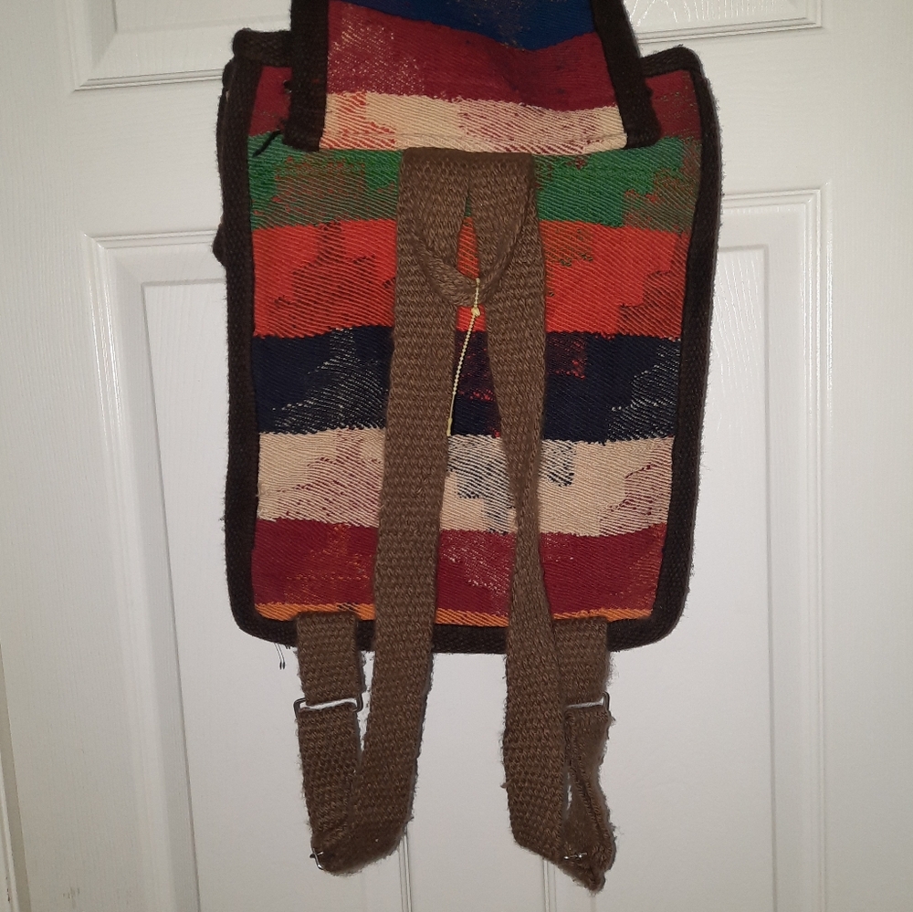 Native Indian Handcrafted  Backpack - Picture 2 of 9